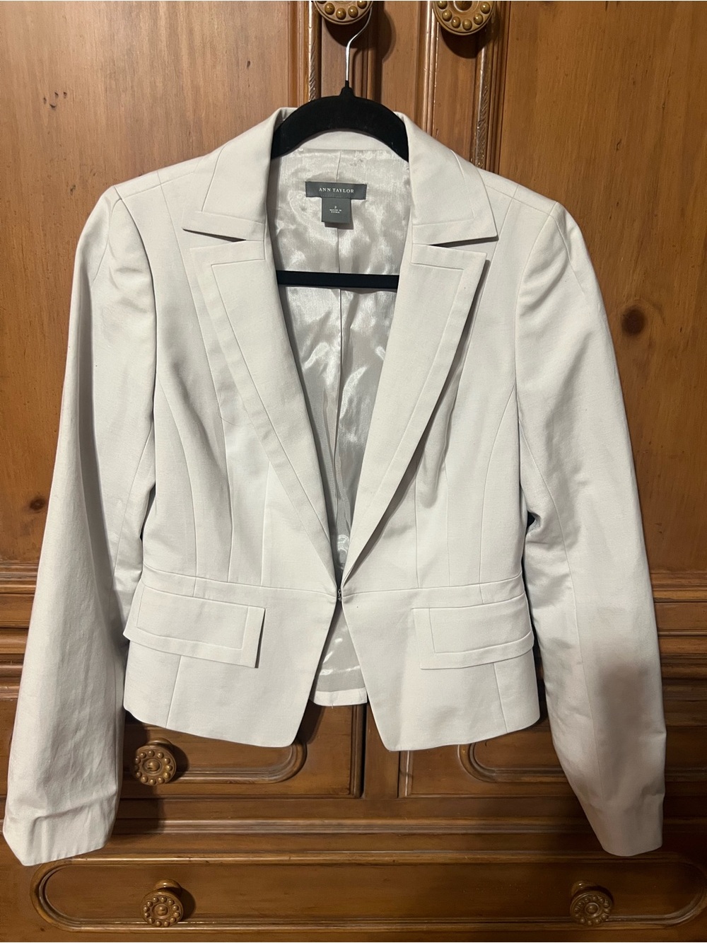 Ann Taylor Ivory Tailored Women's Blazer 2